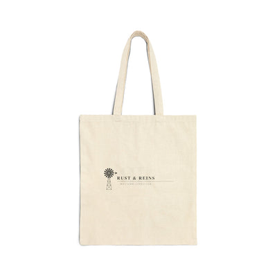 Canvas Tote Bag — Minimal Floral 