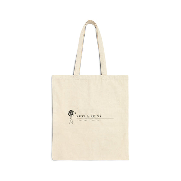 Canvas Tote Bag — Minimal Floral 