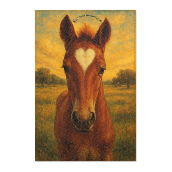 Heart-Mark Foal Area Rug — Rust & Reins western lifestyle