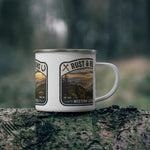 Enamel Camping Mug — Rust & Reins Western Lifestyle Sunset Camp Cup