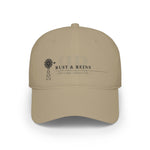 Rust & Reins Low Profile Baseball Cap — Windmill Logo Casual Farm Hat