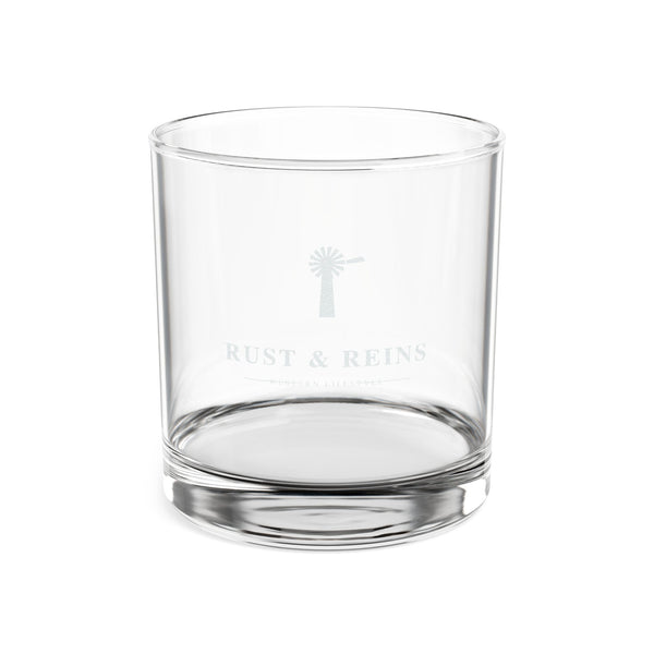 Rust & Reins Western Lifestyle — Engraved Whiskey Glass, 10.5oz