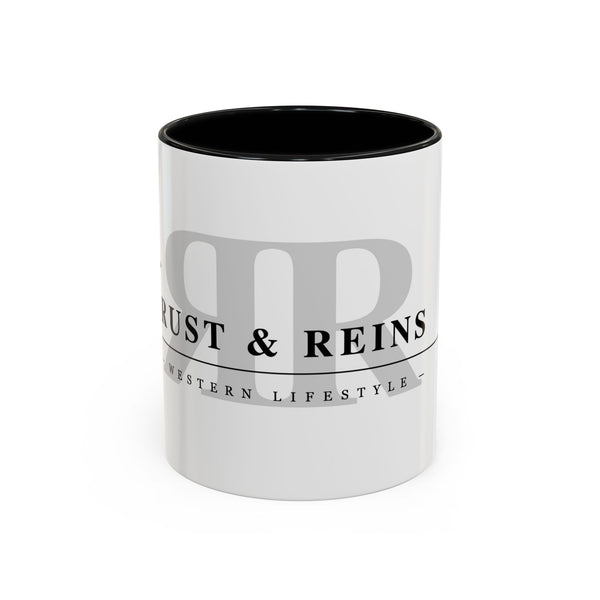 Trust & Reins Accent Coffee Mug – Western Lifestyle Logo Ceramic Mug (11oz/15oz)