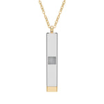Hidden Trail Message Necklace - Stainless Steel PVD Western Engraved Jewelry by Rust & Reins | Iron Rose Collection