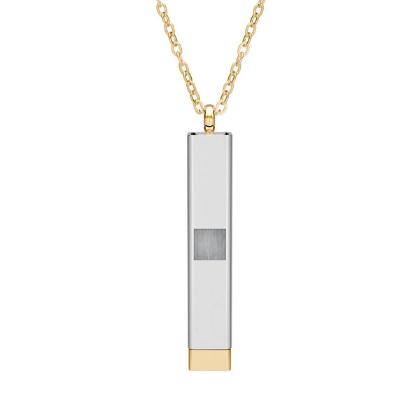 Hidden Trail Message Necklace - Stainless Steel PVD Western Engraved Jewelry by Rust & Reins | Iron Rose Collection