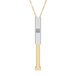 Hidden Trail Message Necklace - Stainless Steel PVD Western Engraved Jewelry by Rust & Reins | Iron Rose Collection