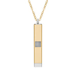 Hidden Trail Message Necklace - Stainless Steel PVD Western Engraved Jewelry by Rust & Reins | Iron Rose Collection