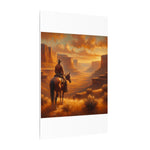 High Desert Cowboy Canvas Print — Western Canvas by Rust & Reins