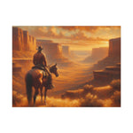High Desert Cowboy Canvas Print — Western Canvas by Rust & Reins