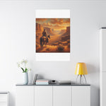 High Desert Cowboy Canvas Print — Western Canvas by Rust & Reins