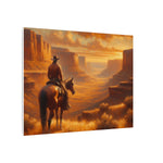 High Desert Cowboy Canvas Print — Western Canvas by Rust & Reins