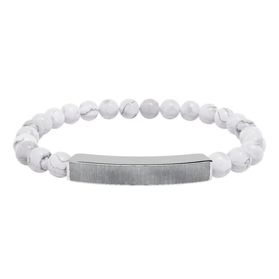 Prairie Stone Bracelet - Stainless Steel PVD Western Engraved Jewelry by Rust & Reins | Iron Rose Collection