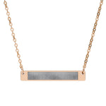 Rust & Reins Bar Necklace - Stainless Steel PVD Western Engraved Jewelry by Rust & Reins | Iron Rose Collection