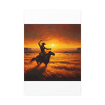 Sunset Lasso Canvas Print — Western Canvas by Rust & Reins