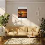 Sunset Lasso Canvas Print — Western Canvas by Rust & Reins