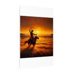 Sunset Lasso Canvas Print — Western Canvas by Rust & Reins