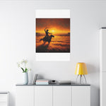 Sunset Lasso Canvas Print — Western Canvas by Rust & Reins