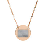 Thunderbird Circle Pendant - Stainless Steel PVD Western Engraved Jewelry by Rust & Reins | Iron Rose Collection