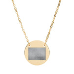 Thunderbird Circle Pendant - Stainless Steel PVD Western Engraved Jewelry by Rust & Reins | Iron Rose Collection