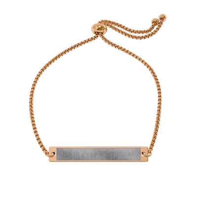 Western Bar Bracelet - Stainless Steel PVD Western Engraved Jewelry by Rust & Reins | Iron Rose Collection