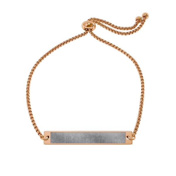 Western Bar Bracelet - Stainless Steel PVD Western Engraved Jewelry by Rust & Reins | Iron Rose Collection